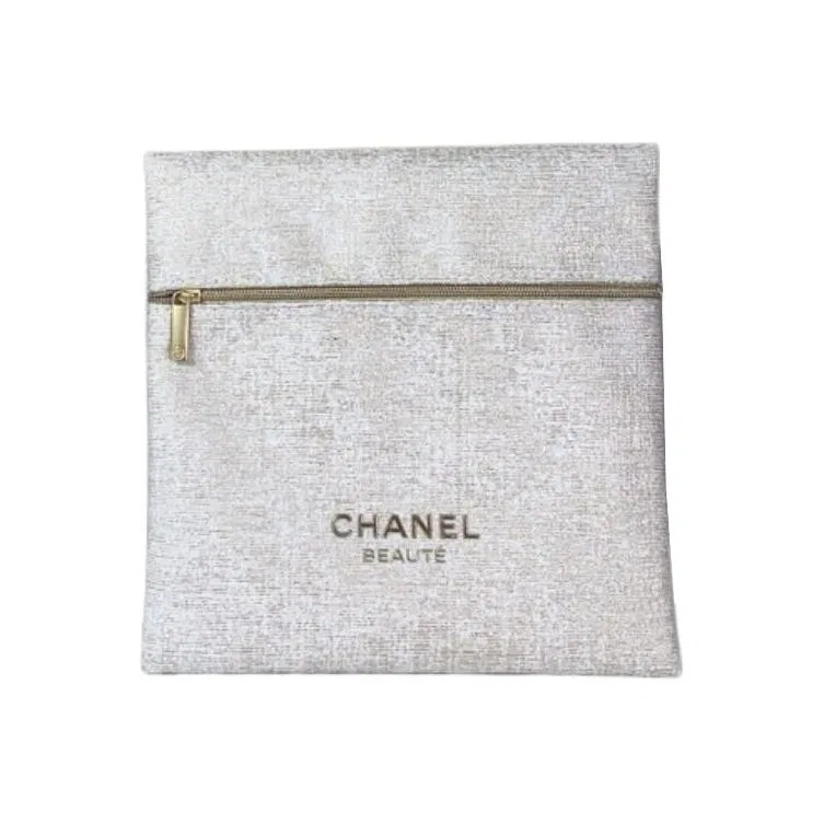 Косметичка-конверт многослойная White Envelope CHANEL, White — фото 4