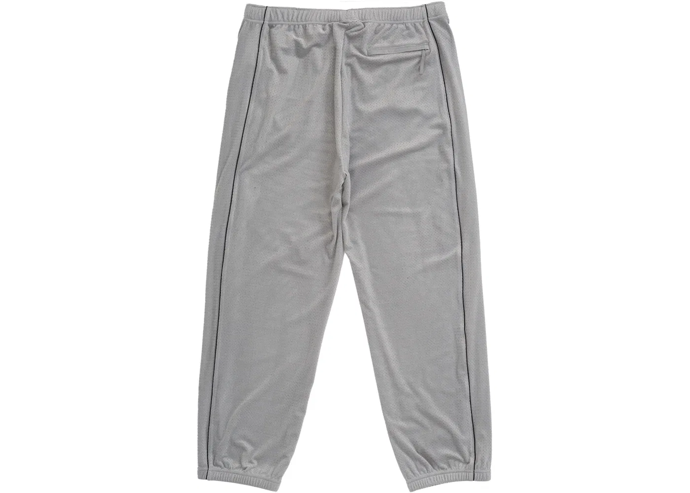 Мужские спортивные штаны с сетчатыми вставками Supreme Velour Mesh Track Pant, Silver — фото 2