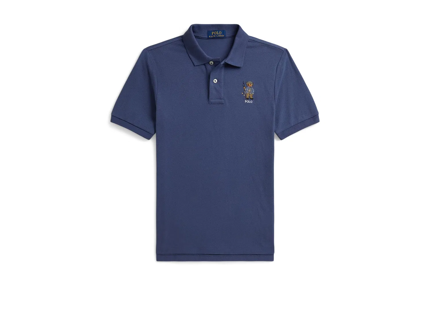 Хлопковая сетчатая рубашка-поло Polo Bear (для детей постарше) Polo Ralph Lauren Kids, Old Royal