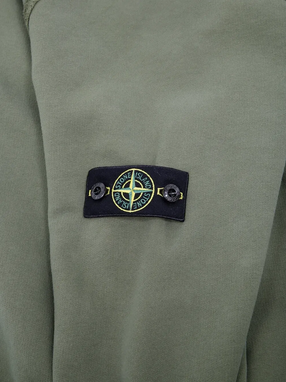 Свитер с рукавами реглан и нашивкой Compass Stone Island Junior, зеленый — фото 3