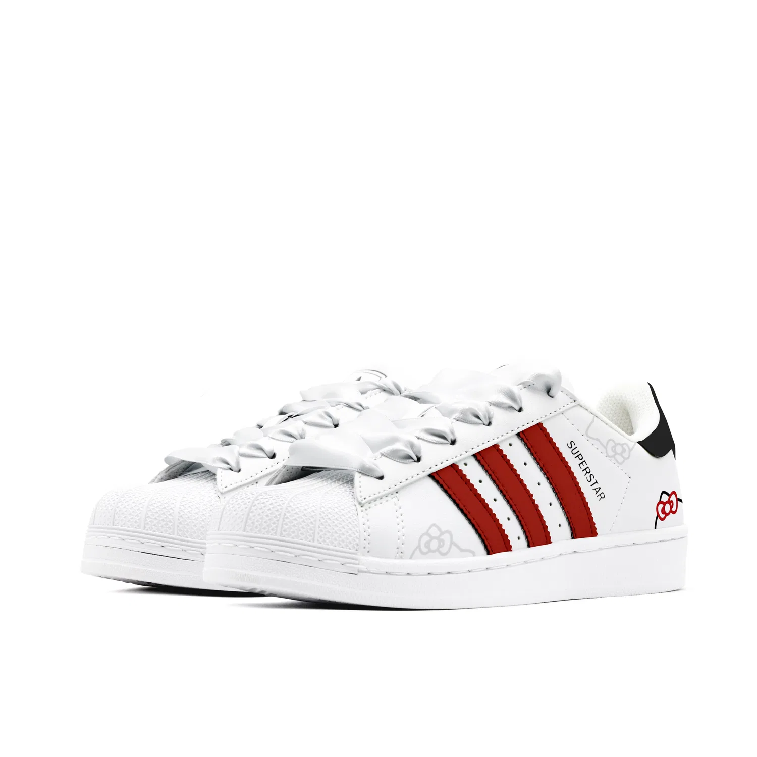 Детские кеды для скейтбординга Superstar 2, Adidas Originals, Red — фото 4