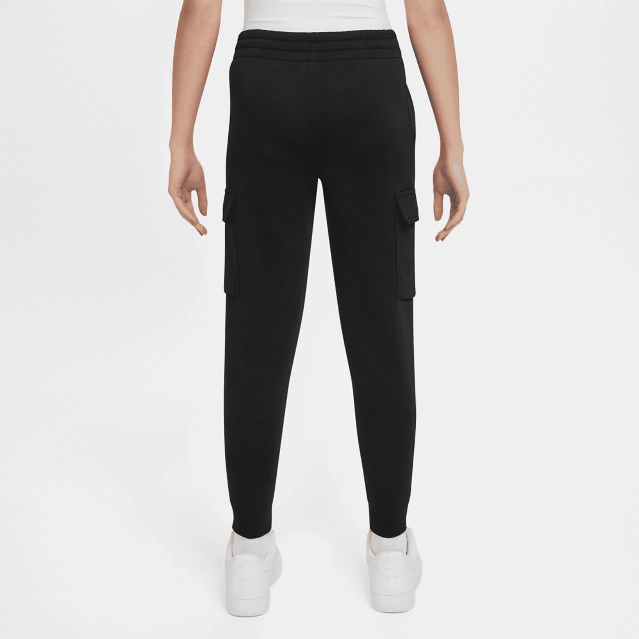 Брюки для мальчиков Club Fleece LBR Cargo Nike, черный/белый — фото 2
