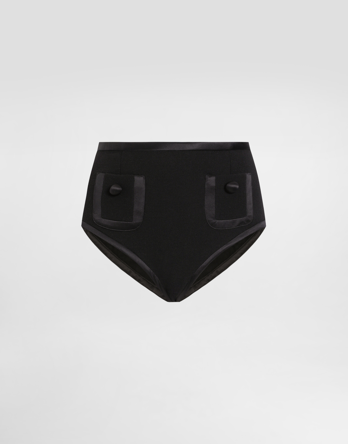 

Шерстяные трусы с завышенной талией Dolce & Gabbana, черный