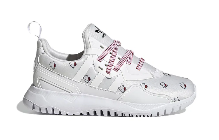 Детские кроссовки с принтом Hello Kitty Adidas Originals, Black — фото 2