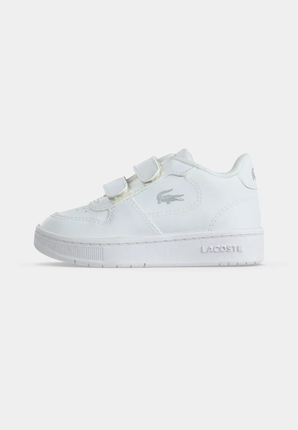 Детские кроссовки на липучках, унисекс Lacoste, White — фото 2