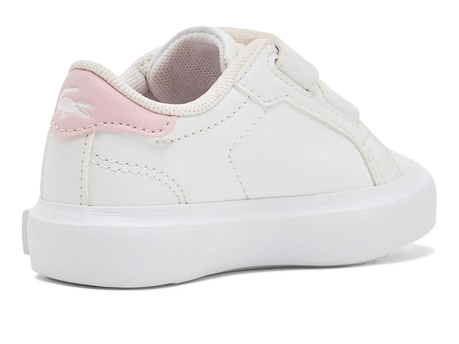 Кроссовки Powercourt (для малышей/детей младшего возраста) Lacoste Kids, White/Light Pink — фото 4