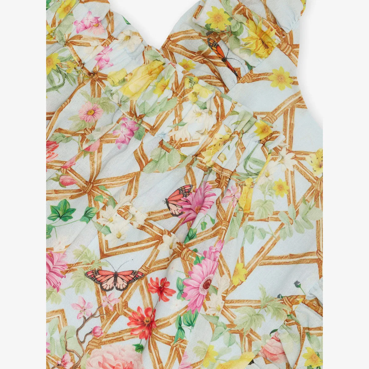 Комплект Lapin house x mary katrantzou: топ и шорты с цветочным принтом Sky Lattice, размер 12 месяцев - 12 лет, мультиколор — фото 2