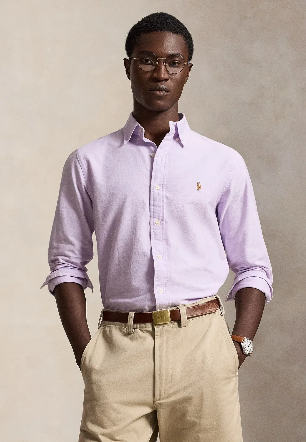 Знаменитая оксфордская рубашка - рубашка Polo Ralph Lauren, Light Lilac