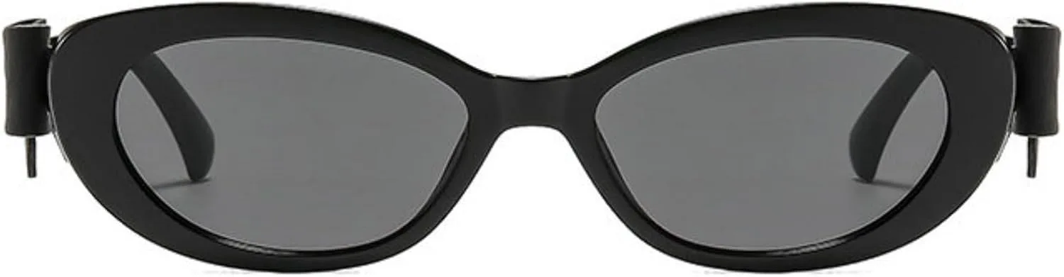 

Солнцезащитные очки COTIA Y2K «Кошачий глаз» для женщин и мужчин, модные, с оригинальным дизайном, в форме «кошачьего глаза», с асимметричным бантом, Black