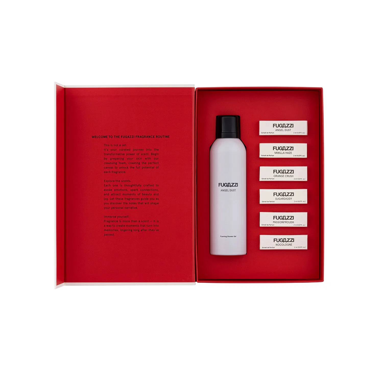 Набор парфюмерных миниатюр 6x2 мл с гелем для душа Fugazzi Fragrances — фото 2