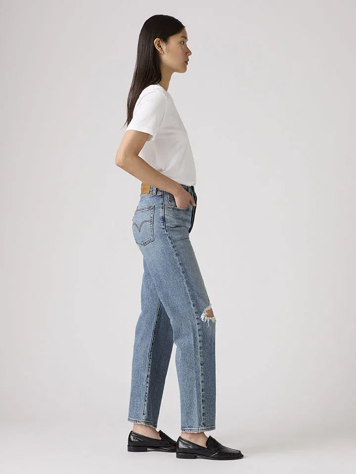 Джинсы Mom fit прямые Levi's, Light Blue — фото 3