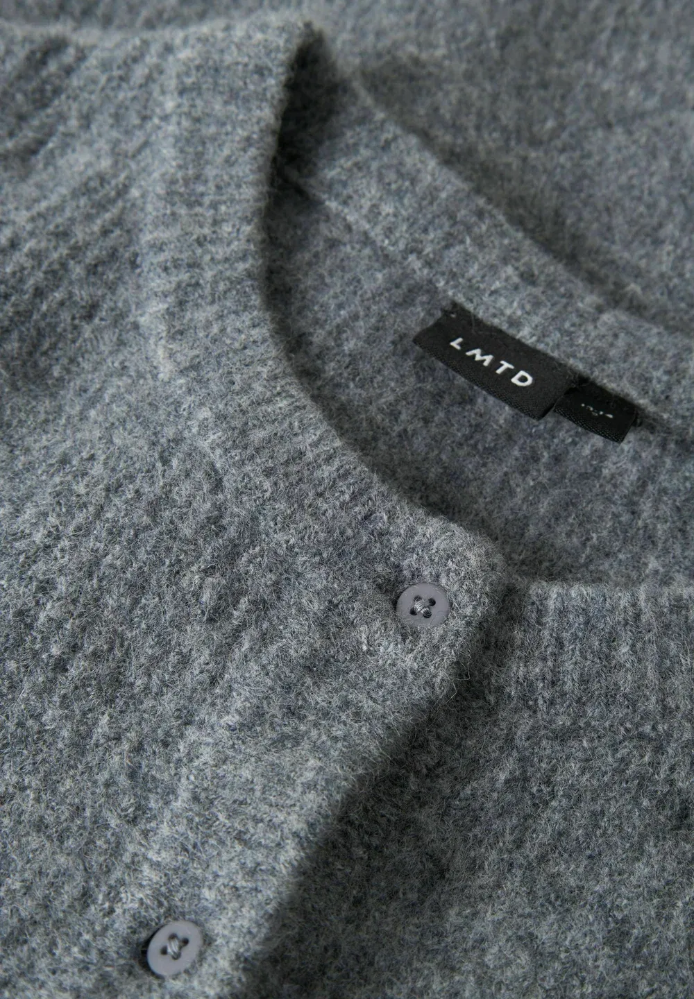 Strickjacke стандартного кроя - кардиган Lmtd, Grey Melange — фото 3
