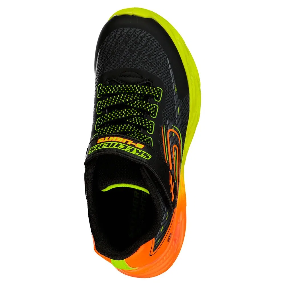 Детские кроссовки для мальчиков с подсветкой Max Cushioning Arch Skechers, Black Multi — фото 4