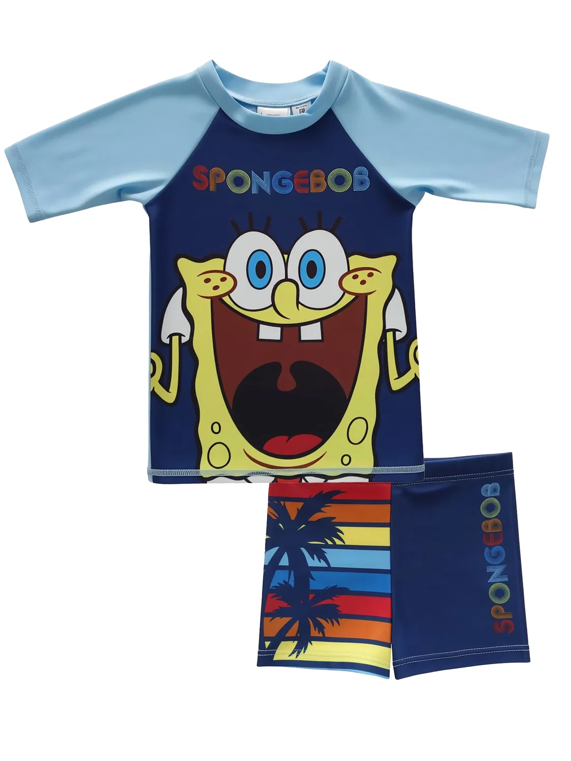 Купальный комплект с защитой от UV 30 Spongebob Schwammkopf, синий
