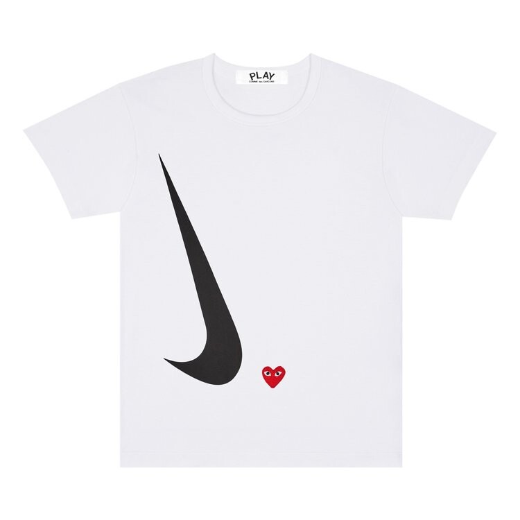 

Футболка Nike Womens x Comme des Garçons PLAY T-Shirt White, белый