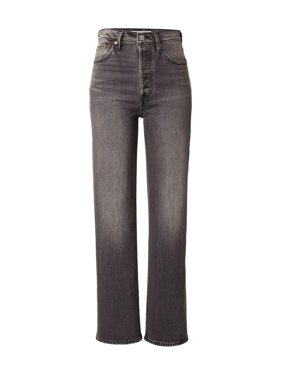 Джинсы LEVI'S Regular Jeans 'Ribcage Full Length Jeans' серого цвета