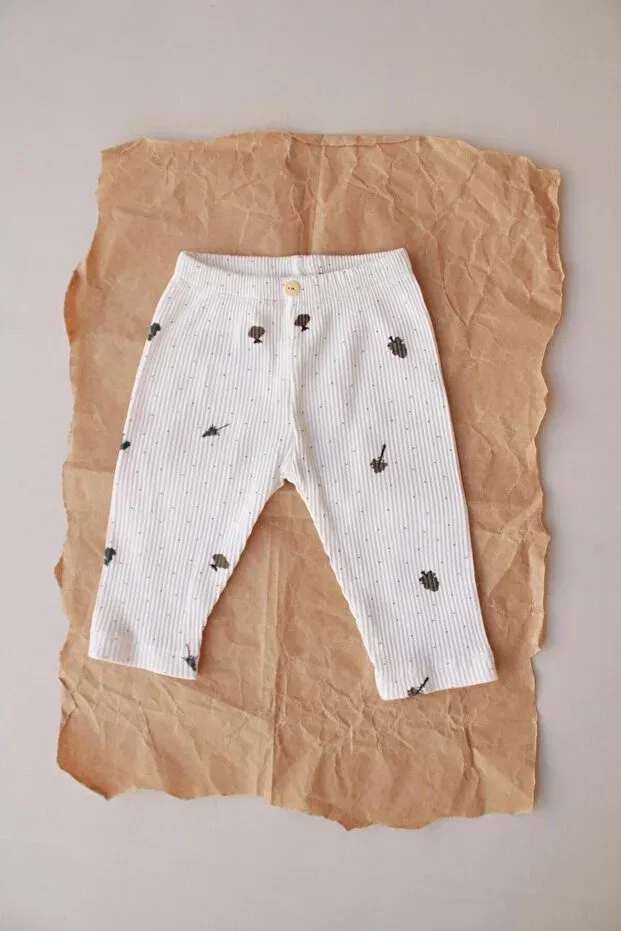 Детские леггинсы для девочек с принтом Oh La La Koala For Little Ones, White