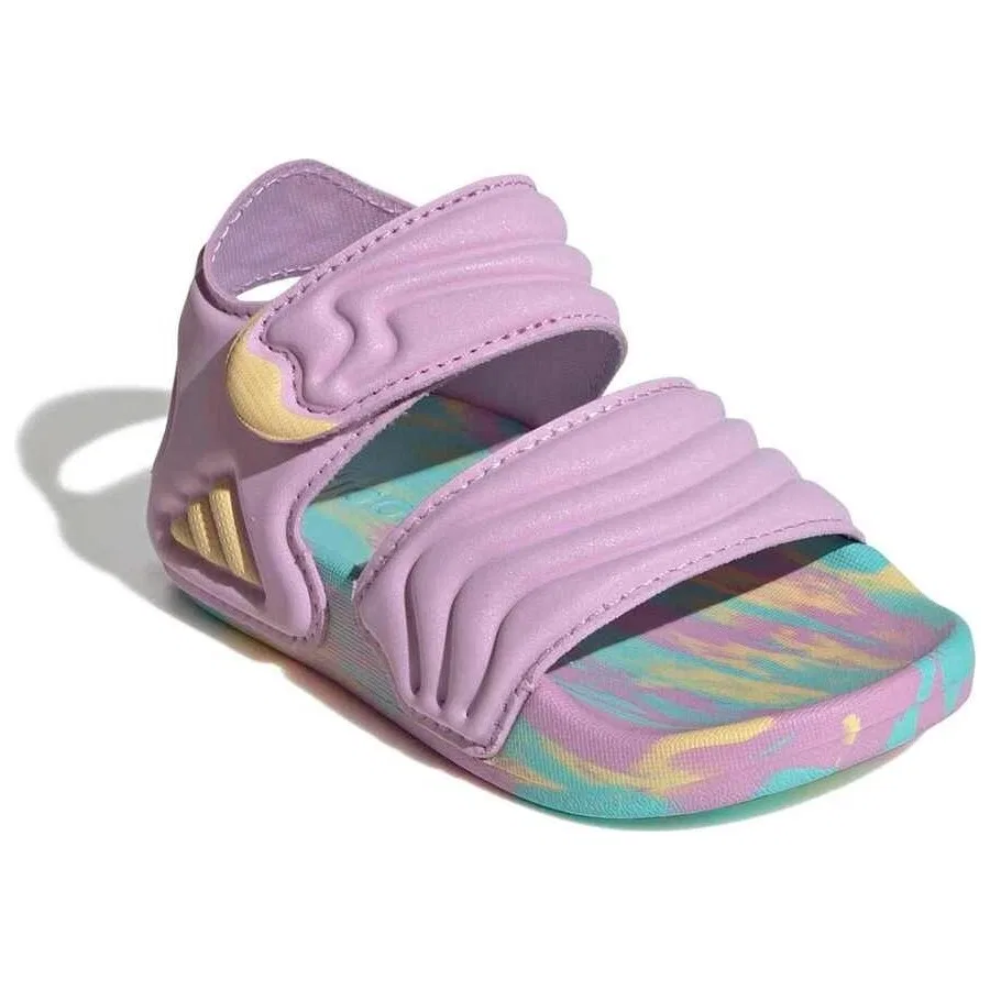 Сандалии Adilette с регулируемой липучкой, модель HQ9212, adidas, Оранжевый — фото 4