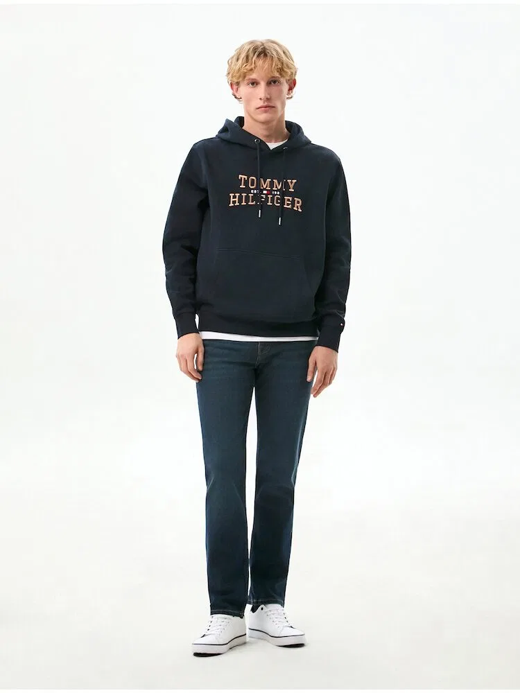 Футболка с длинным рукавом Icon Intecno Hoodie TOMMY HILFIGER, Navy — фото 2