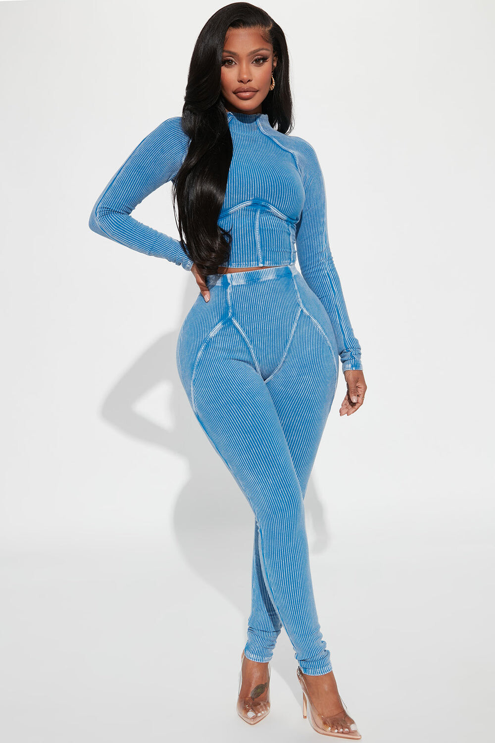 

Леггинсы Fashion Nova GD3422, синий