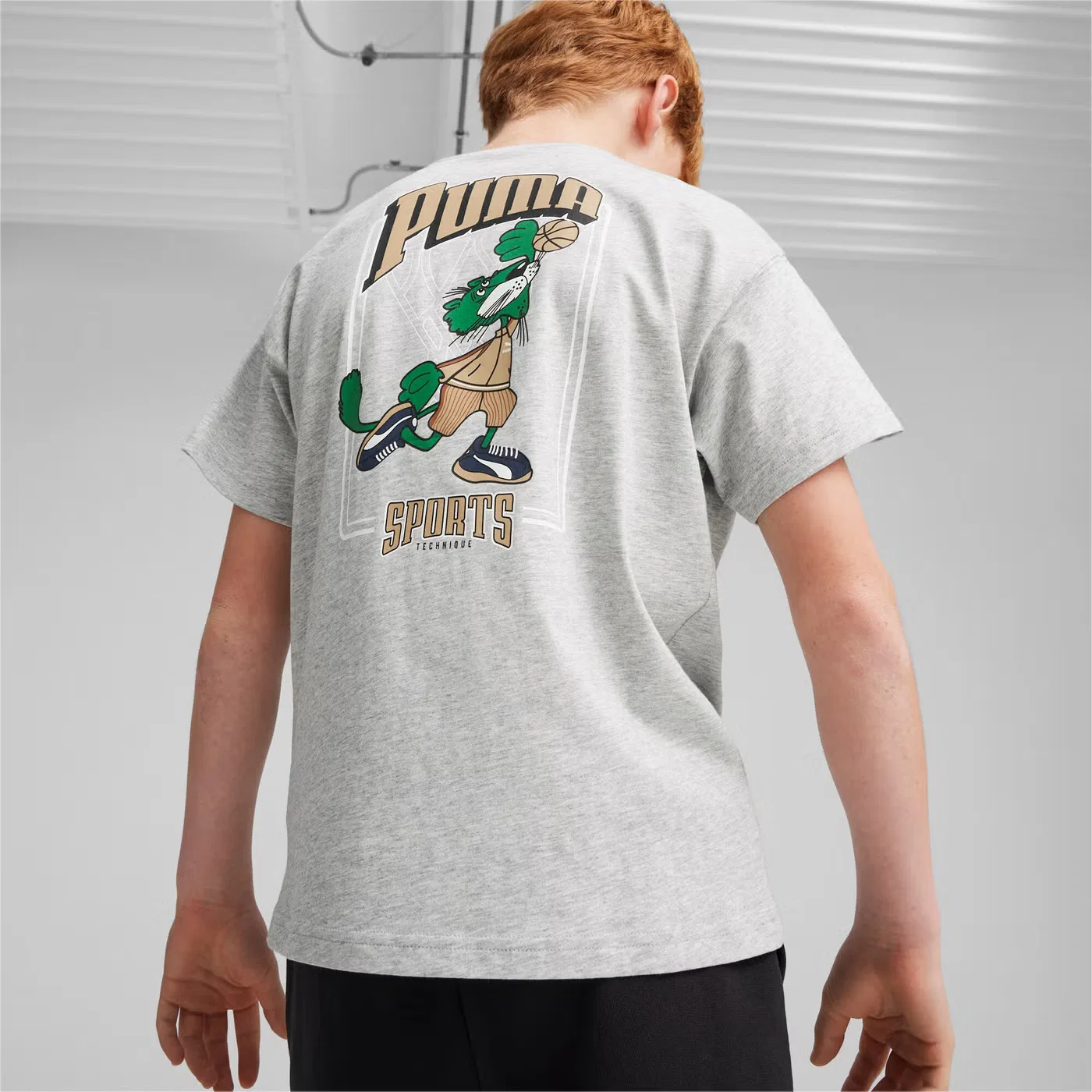 Футболка с принтом для фанатов Puma, серый — фото 2