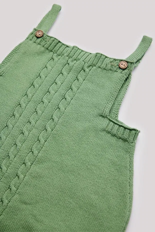 Детский комбинезон для мальчиков хлопковый Layette, Green — фото 3