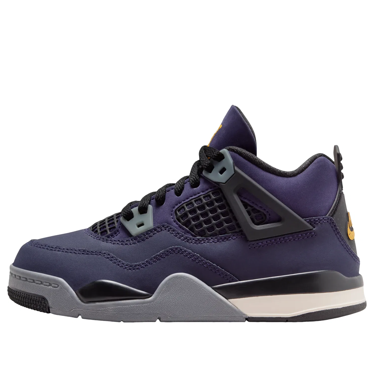 Детские кроссовки с текстильным верхом 4 Retro 'Lakers' Jordan, Imperial Purple