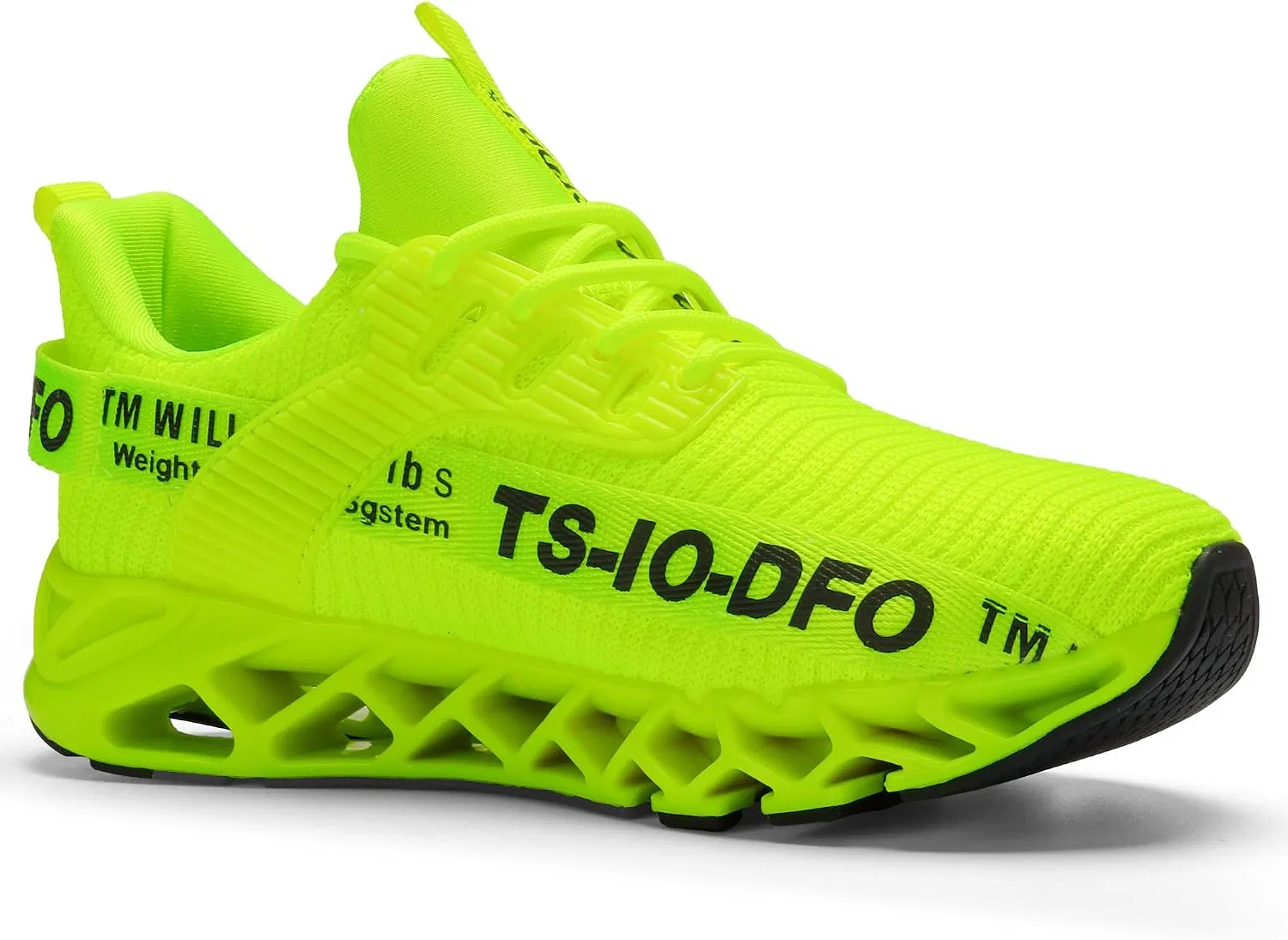Детские кроссовки для мальчиков и девочек с принтом CELEBHTT, Fluorescent Green — фото 2