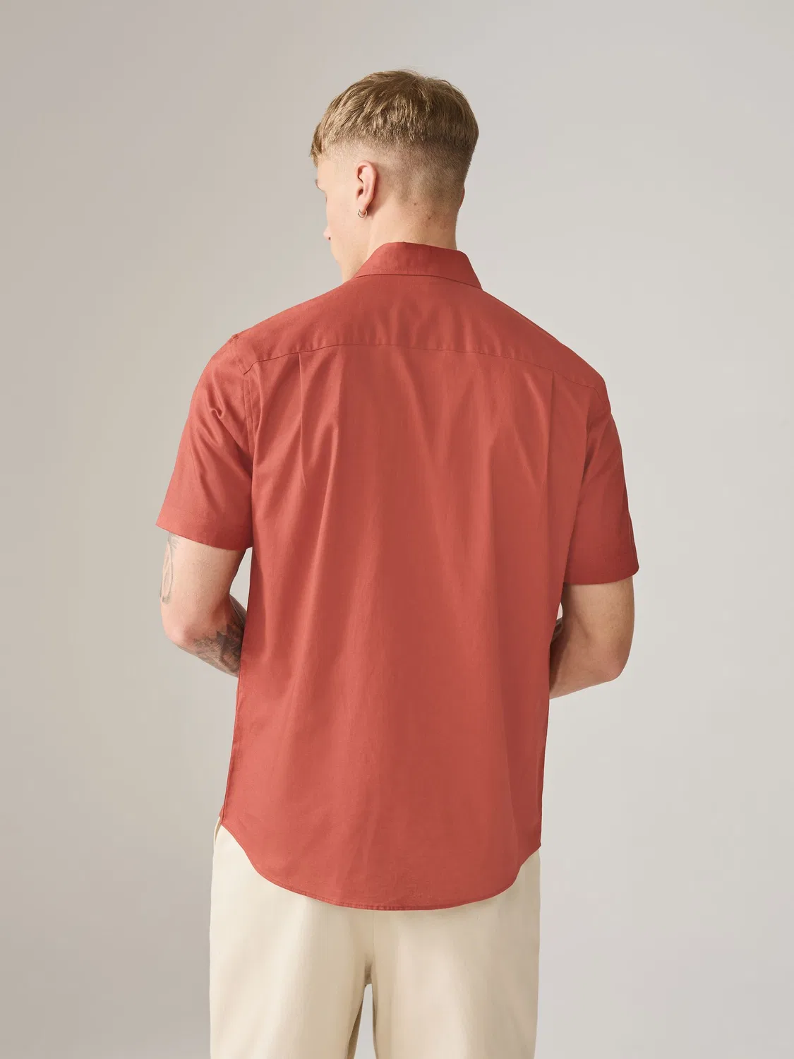 Рубашка с коротким рукавом Regular Fit, N. Premium Next, ржаво-коричневый — фото 3