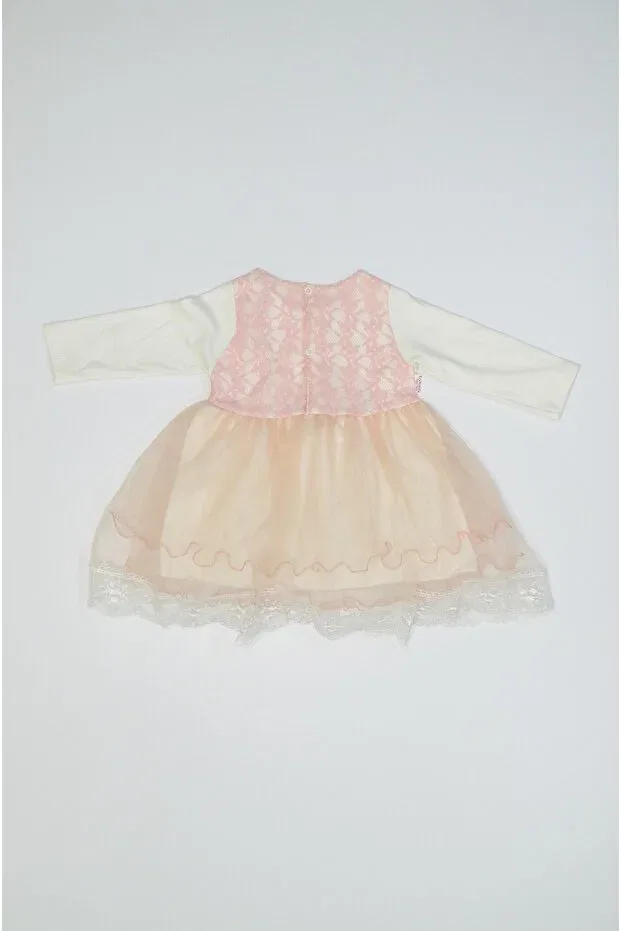 Детское платье для девочек с длинным рукавом Seasonal Fiskolu Daantelli 3 Skirt Dress Baby Slon Kids Clup, Putra — фото 2