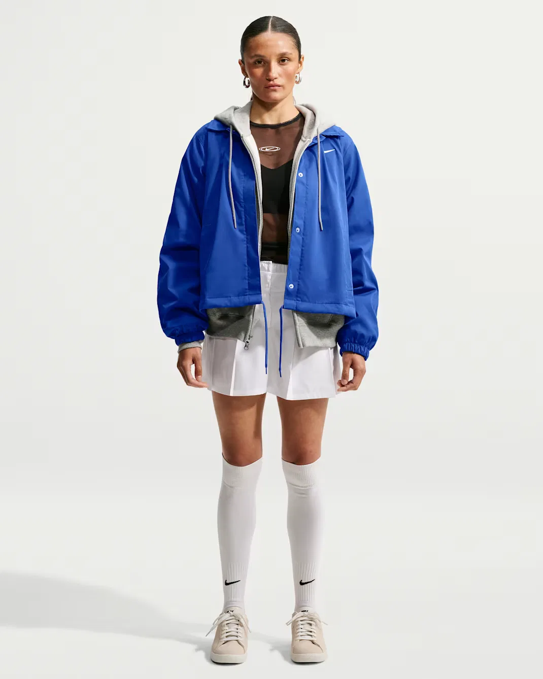 Женская свободная куртка-бомбер Nike Sportswear, Old Royal/Sail — фото 4