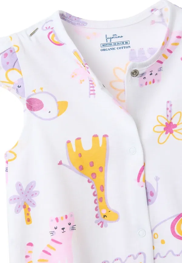 Комплект из 2 боди с принтом 100% хлопок Twin pack Ovs, pink, white, белый/розовый — фото 3