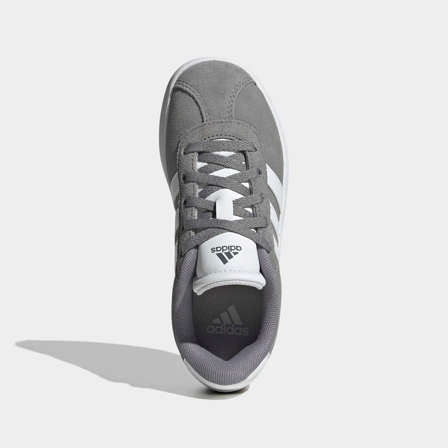 Детские кожаные кроссовки с дизайном от Handball Spezial Adidas Sportswear, Grey Three/White/Grey Two — фото 4