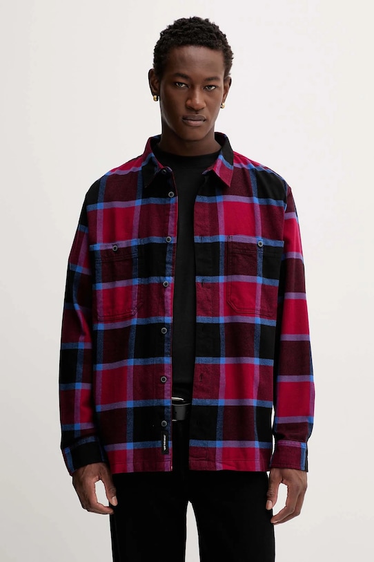 

Хлопковая рубашка Vans, бордовый