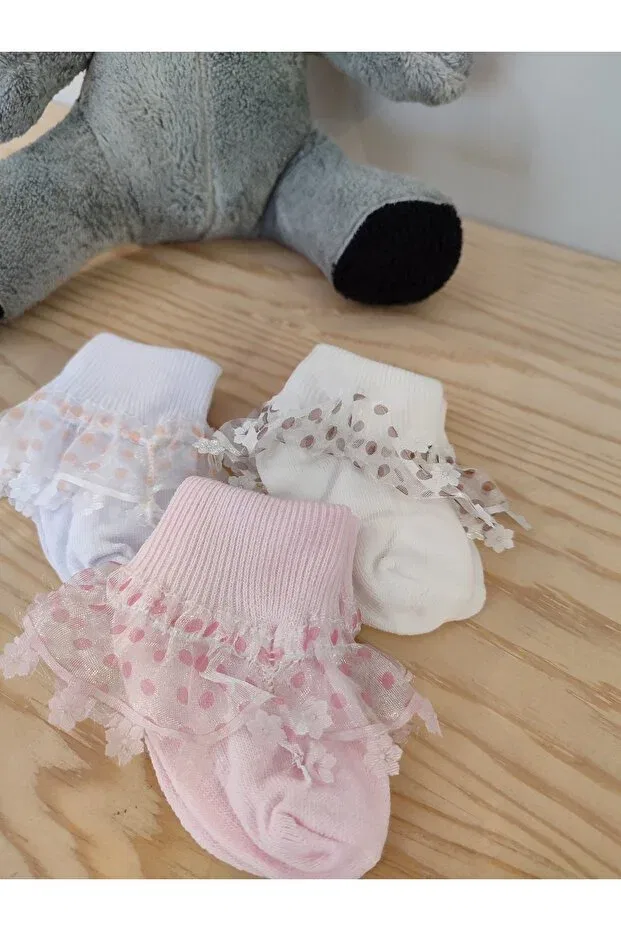 Детские носки для новорожденных хлопковые Monkabox, Polka Dots