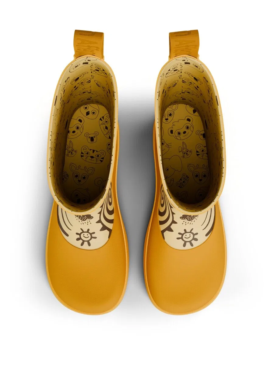 Резиновые сапоги Affenzahn 'Gummistiefel Vegan Plashy' желтого цвета — фото 4