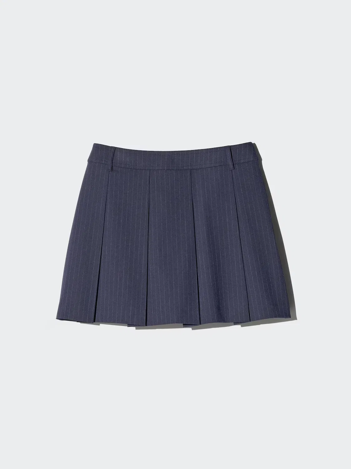 Шорты Uniqlo, плиссированная модель, темно-синий — фото 3