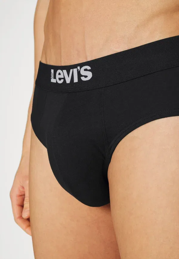 Мужские однотонные базовые трусы, комплект из 2 штук Levi'S, черный — фото 4