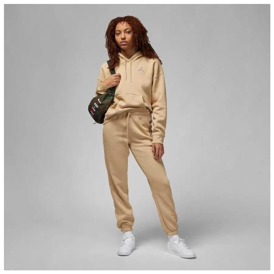 Свитшот женский с капюшоном из флиса Brooklyn Fleece Nike, Коричневый — фото 3