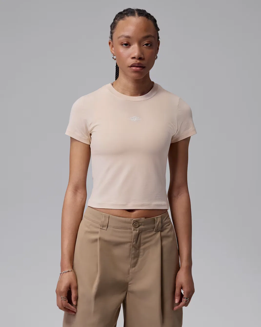 Женская футболка Jordan Flight, Pearl White