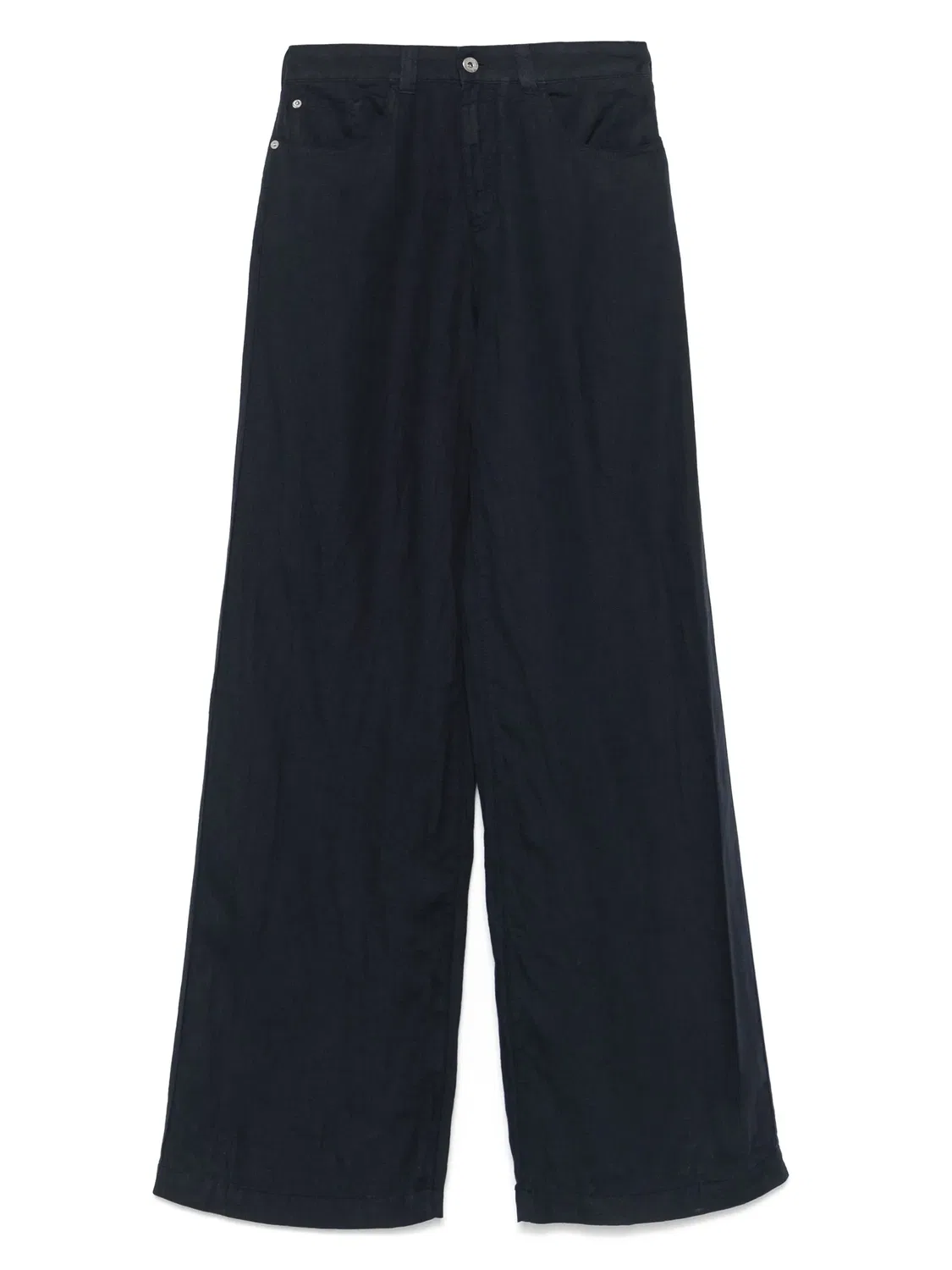 Брюки из льна Emporio Armani, синий