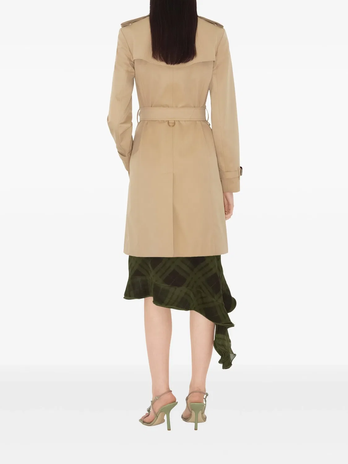 Тренч средней длины Chelsea Heritage Burberry, средне-бежевый — фото 3