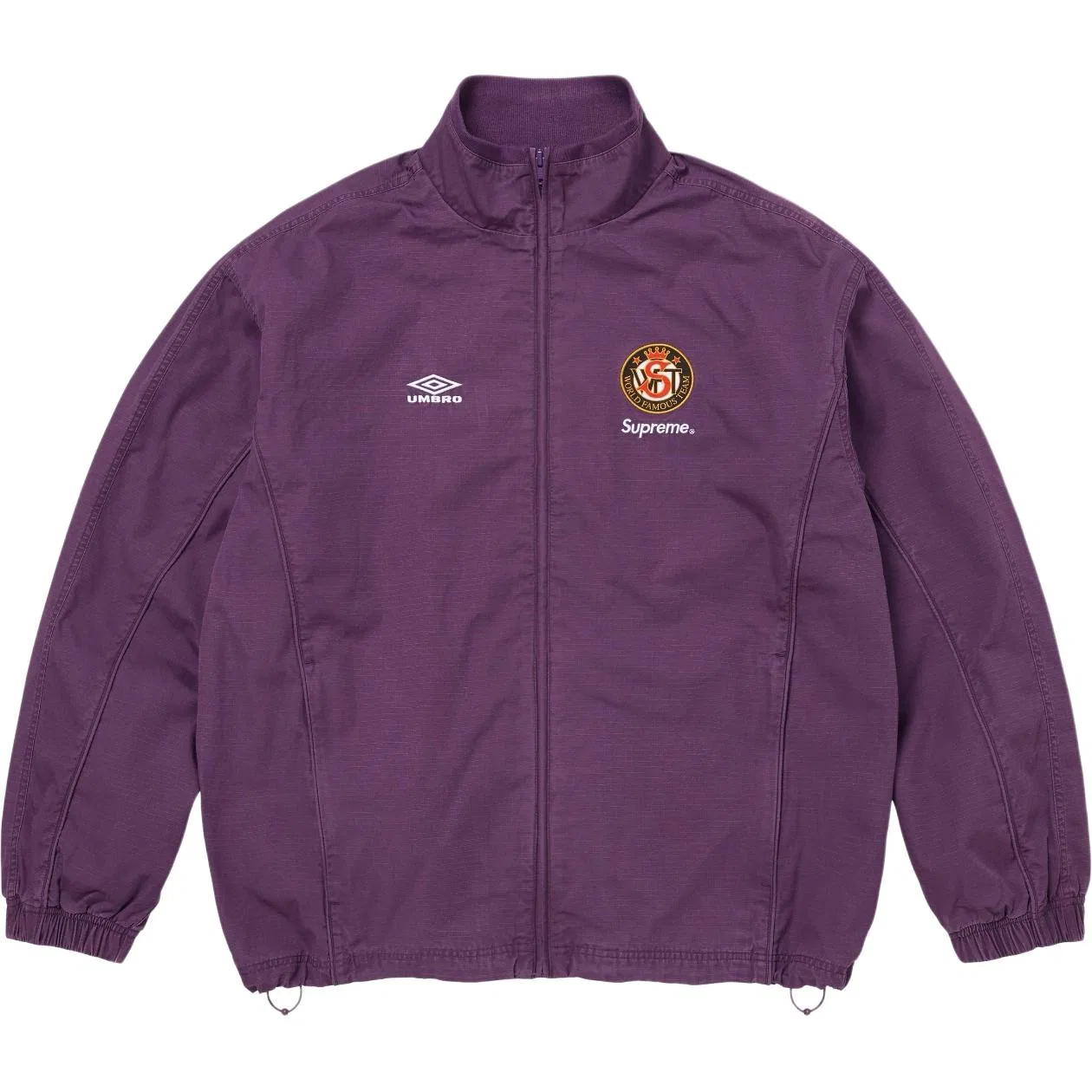 Куртка хлопковая Ripstop Track Jacket Supreme, Plum Patina