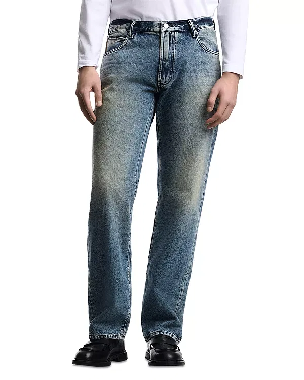 Мужские джинсы с зауженным книзу силуэтом Emporio Armani, Medium Blue Denim