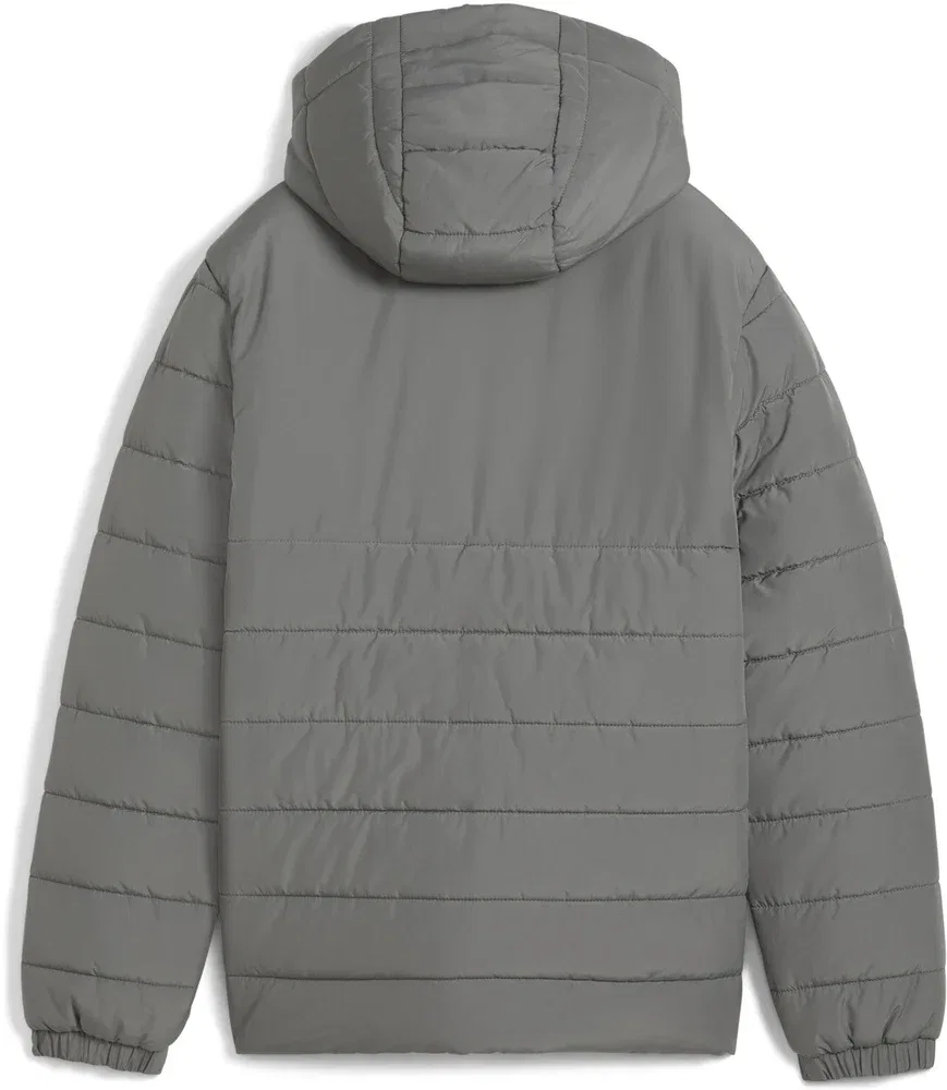 Куртка тренировочная с капюшоном TeamADDITIONS Hooded Padded Jacket Jr Puma, серый — фото 2