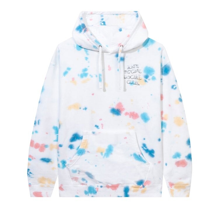 

Худи Anti Social Social Club Freakshow Tie Dye Hoodie 'White', белый