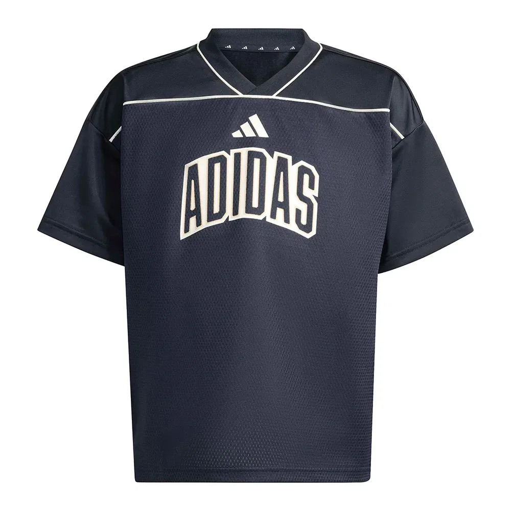 Детская футболка с принтом Stadium Mesh Basketball Adidas, Black