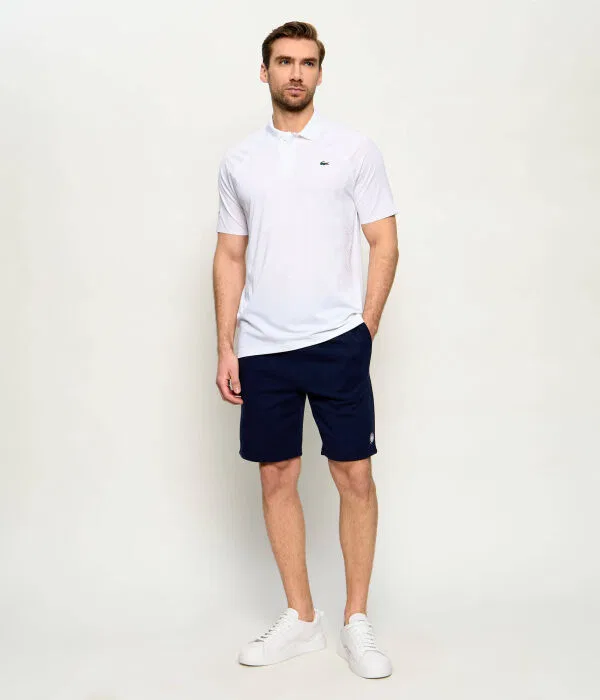Мужское поло Lacoste X Novak Djokovic Slim Fit, белый — фото 2