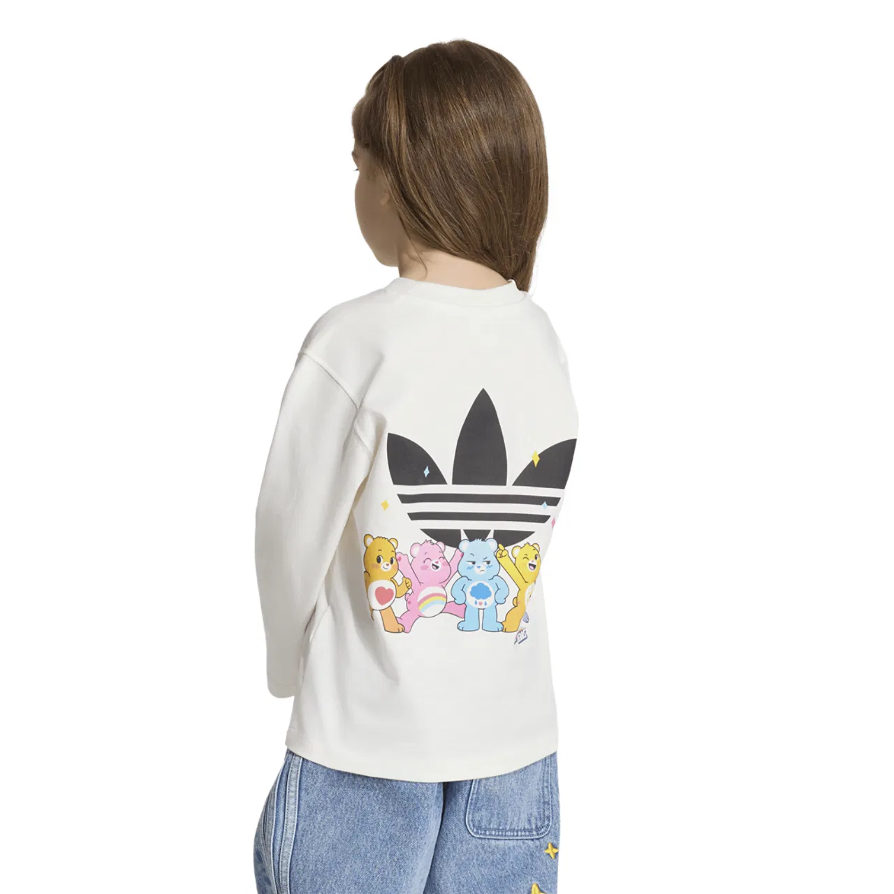 Футболка для девочек Loose T-Shirt Adidas Originals, цвет Off White — фото 2