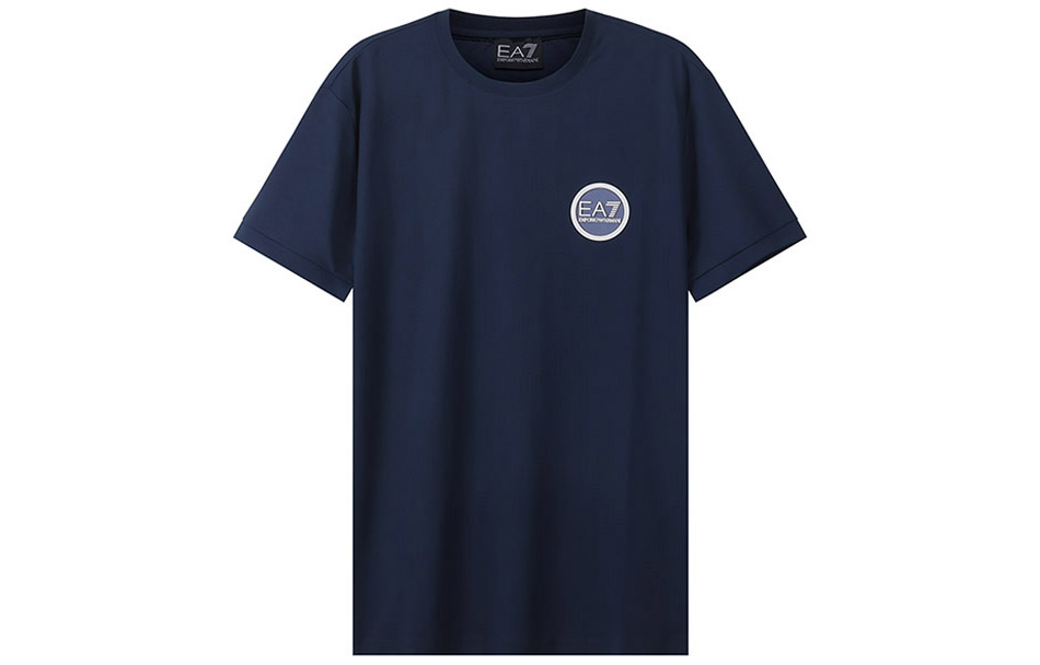 

EMPORIO ARMANI Футболка мужская морская синяя, Синий, EMPORIO ARMANI Футболка мужская морская синяя